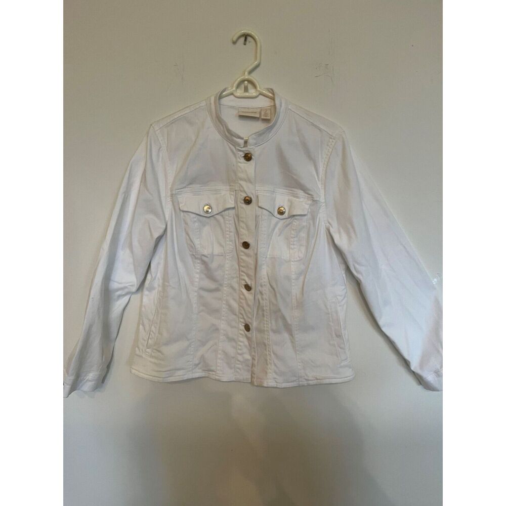 Jean Jacket 12 Statement Applique Back Cotton Western Resort Glam